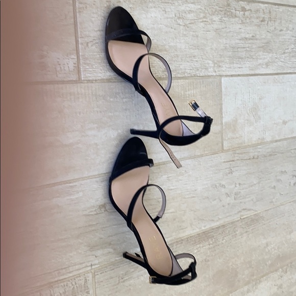 Rave Black Suede Heels - Picture 2 of 2